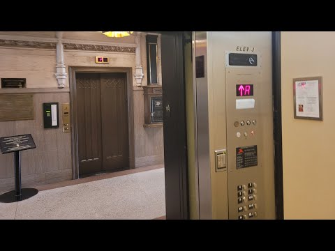 [EL] Disappointing Modded Otis Series 2/M2 Traction Service Elevator at Grove Arcade (Asheville, NC)