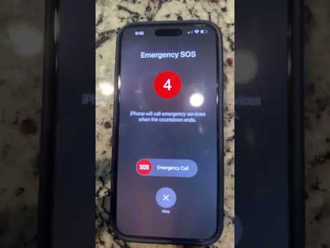 Calling Emergency Services on iPhone 15 Pro Max