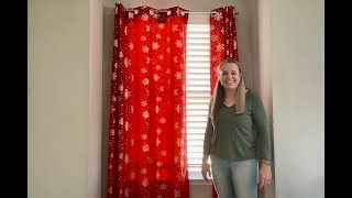 Yinhua Christmas Velvet Curtains, Gold Snowflake Blackout Curtain- REVIEW