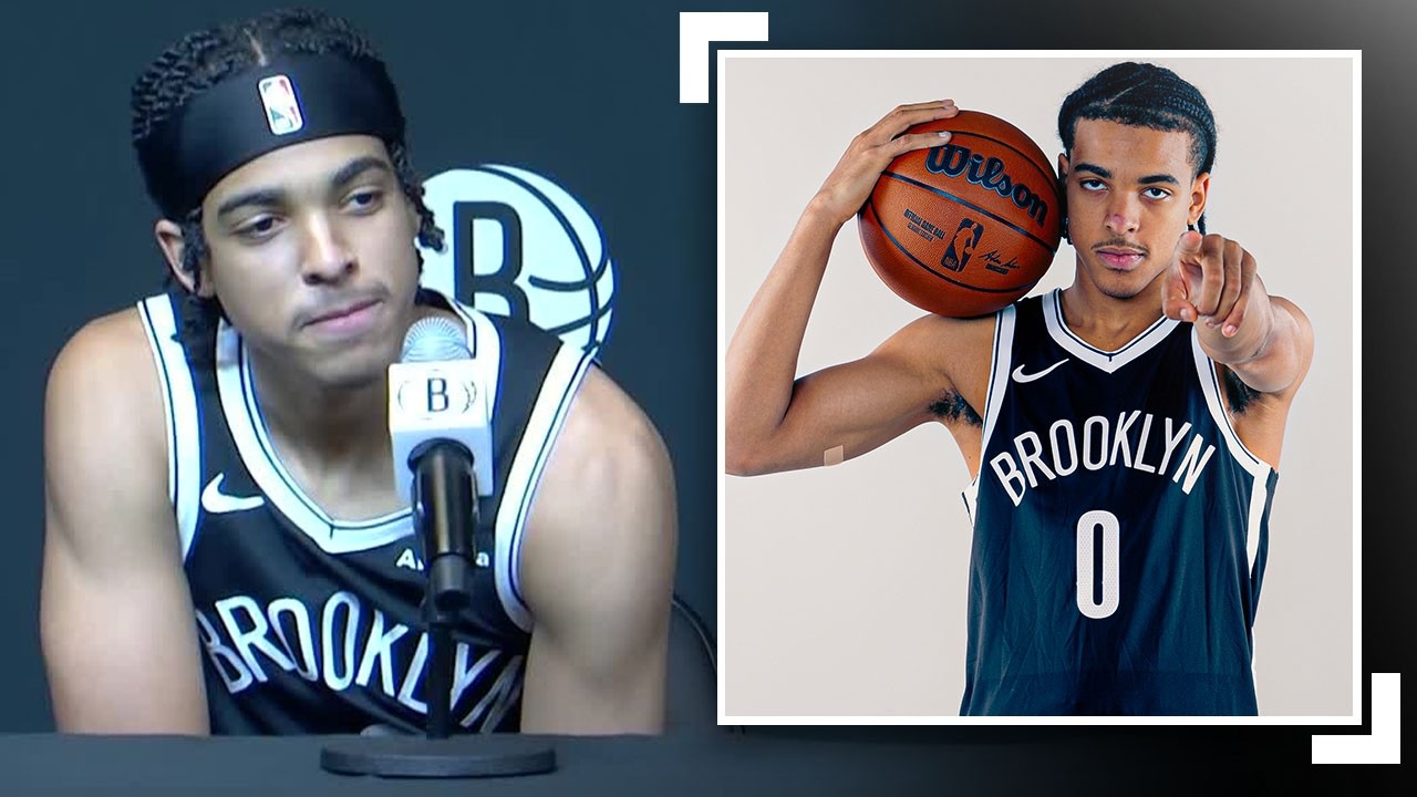 6th Overall Pick Mikel Brown Jr. Speaks On Expectations For Rookie Season at Nets Media Day