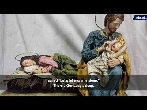 «Facciamo riposare Mamma»: il presepe che è piaciuto a papa Francesco