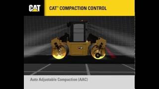 Watch this video to see how the different Cat® COMPACT technologies on asphalt compactors work.