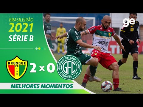 Gols e lances de Brusque x Guarani