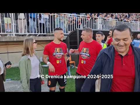 FC Drenica shpallet kampione,Liga e Parë Kosovë.Pamje nga ndeshja me Istogun dhe ceremonia e trofeut