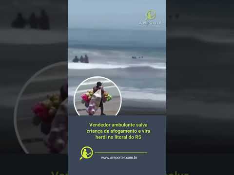 Um ato de coragem emocionou moradores e turistas na Praia do Hermenegildo, localizada em Santa Vitor