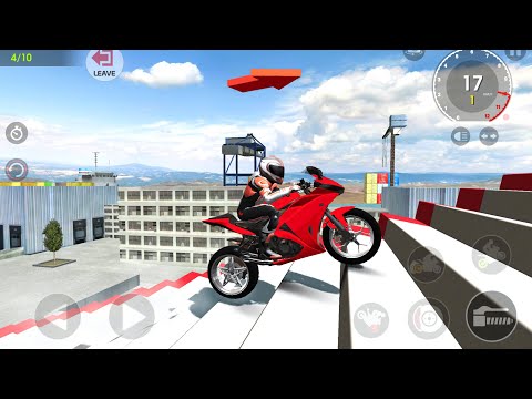 Extreme Bike Stunt Riding Simulator Gameplay #3 - Xtreme Motorbikes Video Game for Android IOS