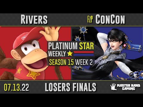 PSW S15:W2 - Rivers (Diddy Kong) Vs. FzP | ConCon (Bayonetta, Rosalina) - Losers Finals