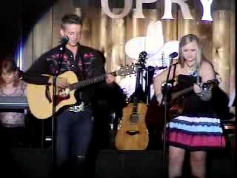 Justin Smith and Dallas Remington singing I Told You So at the Kentucky Opry