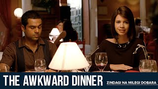 The Awkward Dinner| ZNMD | Hrithik Roshan| Abhay Deol|  Farhan Akhtar| Katrina Kaif| Kalki Koechlin