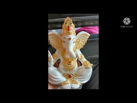 Jewellery idols  murti ganpat rk 24kt gold plated
