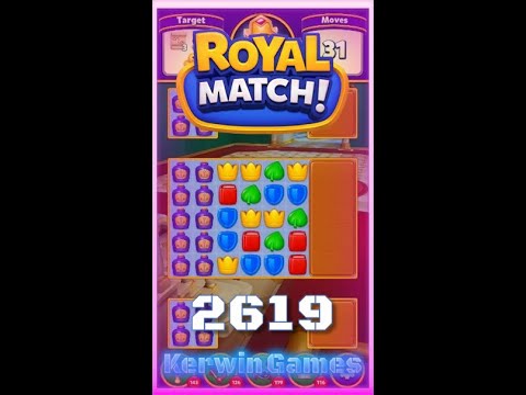 Royal Match Level 2619 - Super Hard Level - No Boosters Gameplay