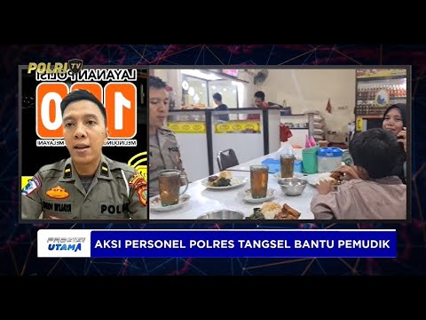 LIVE  - PERSONEL POLRES TANGSEL BANTU PEMUDIK