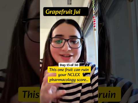 Food–Drug Interaction for Nursing Exams