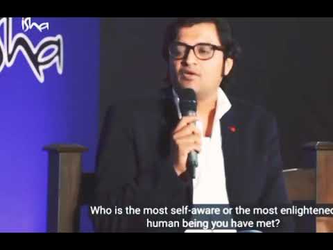 Sadhguru's witty reply to arnab goswami