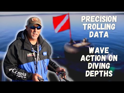 Precision Trolling Data Wave Action on Diving Depths