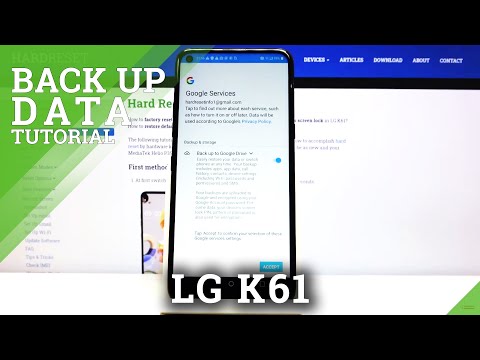 Back Up Data in LG K61 – Enable Google Backup