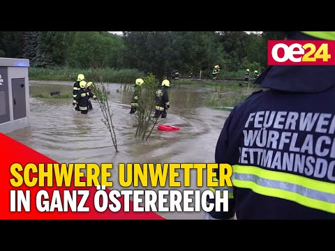 Schwere Unwetter in ganz Österreich