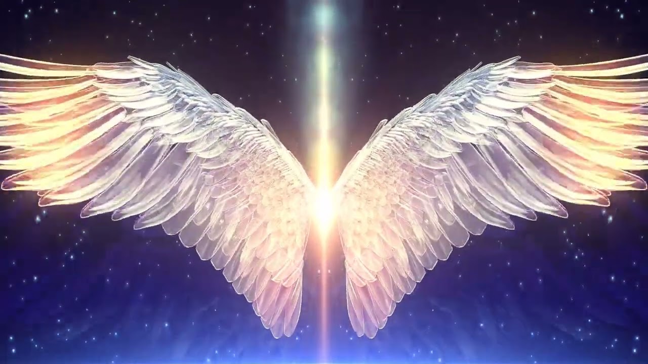 Glare beautiful angel wings LED background video