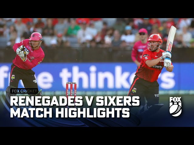 Melbourne Renegades vs Sydney Sixers – Match Highlights | 30/12/22 | FOX Cricket