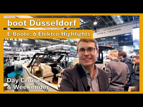 Elektroboote, Solarboote und Foil-Boot mit Elektroantrieb auf der boot Düsseldorf
