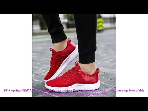 2017 spring NEW Athletics Super light running Men's shoes trainers air Video