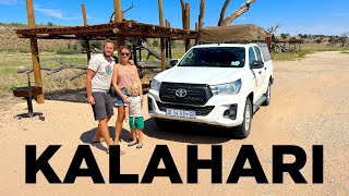 KALAHARI WOESTIJN, Zuid-Afrika: de MOOISTE safari ter wereld per 4x4 CAMPER in 4K