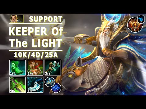 Keeper of the Light Soft Support | 7.31d | Pos 4 KotL Play | Dota 2 Immortal Gameplay