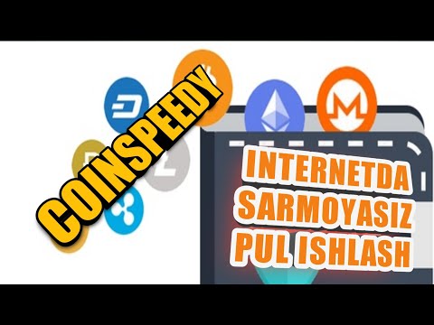 Coinspeedy sarmoyasiz pul ishlash