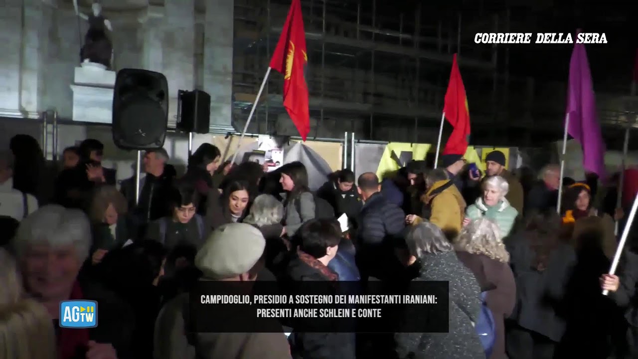 Roma, presidio a sostegno dei manifestanti iraniani