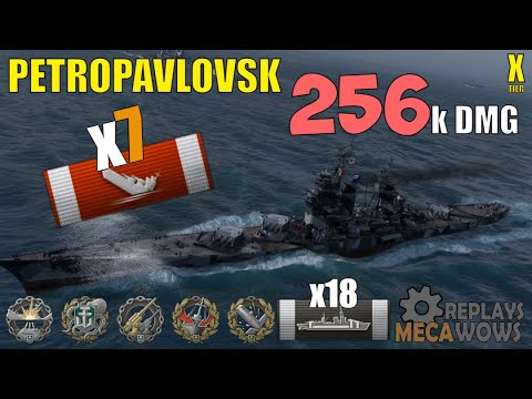 Petropavlovsk 7 Kills & 256k Damage | World of Warships Gameplay