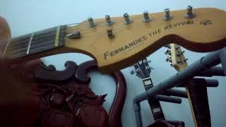 Video thumbnail for Fernandes the Revival, 70's strat copy from d 80s by Attila Lemy - YmeL