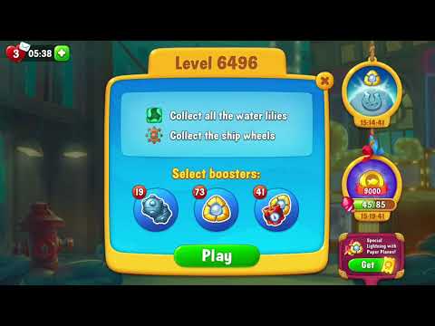 [FISHDOM Walkthrough] Level 6496 (Qua màn - Fishdom)