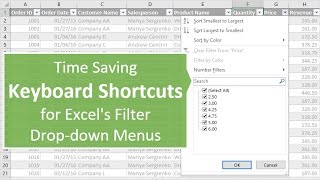 Excel Filters Training - Keyboard Shortcuts - Part 2 of 3