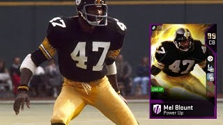 BEST CB IN MUT 19 HANDS DOWN! 99 SPEED MEL BLOUNT GAMEPLAY!