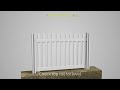 Traditional Picket Fence Assembly and Install