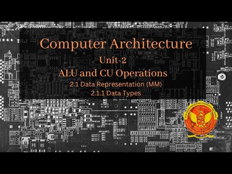 2.1.1 Data Types | UNIT 2 | IT402 | Computer Architecture | RGPV