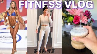 FITNESS VLOG 🔥 | bikini bodybuilding, Skims haul, protein iced coffee recipe, gym workout + more!