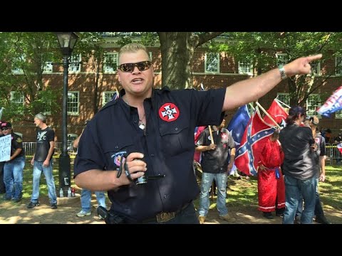 KKK marchers in Virginia town met by counter-protesters