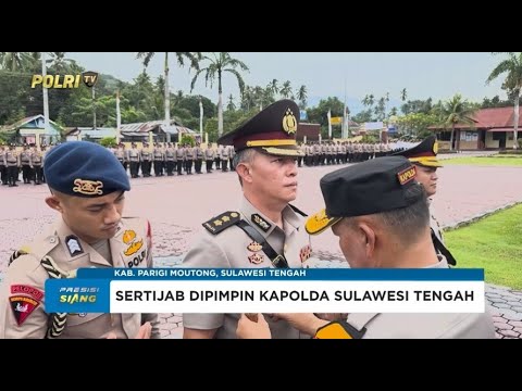 KAPOLDA SULTENG PIMPIN SERTIJAB KAPOLRES PARIGI MOUTONG