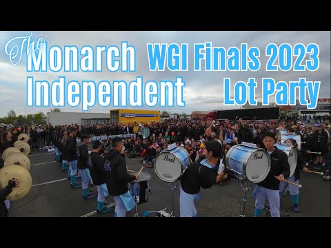 Monarch Independent 2023 hosts a WGI Finals lot party