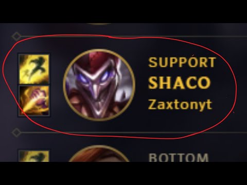 My Support Locked In Shaco Smite