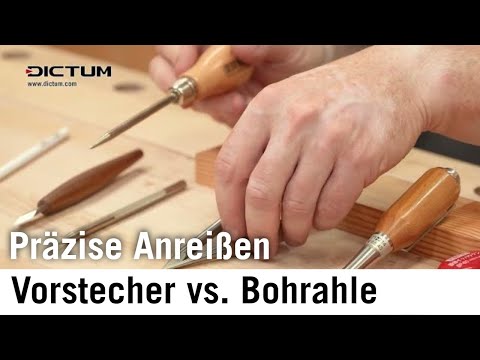 Präzise Anreißen - Markiermittel: Reißnadel, Vorstecher, Bohrahle etc. - Preview auf Onlinekurs