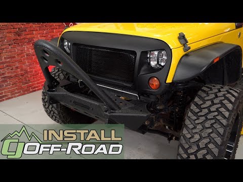 Jeep Wrangler JK Smittybilt Front Bumper SRC Stinger 2007-2018 Installation