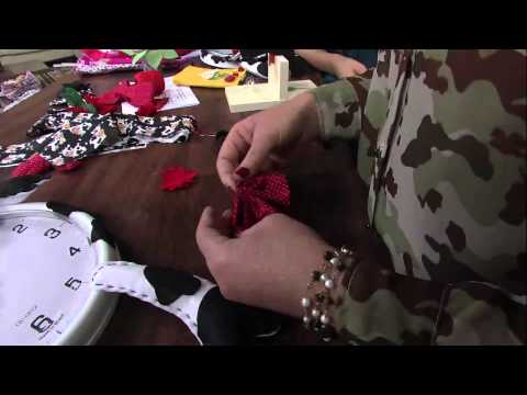 Mulher.com 11/04/2013 Jô Cruz - Relógio vaquinha feltro  Parte 2