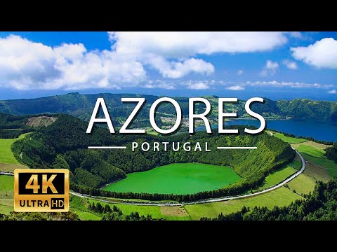 FLYING OVER AZORES (4K UHD) - Relaxing Music Along With Beautiful Nature Videos - 4K Video Ultra HD