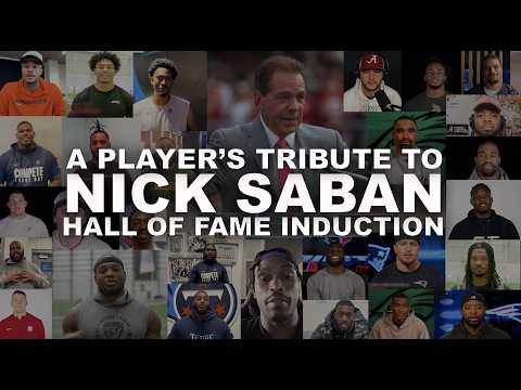 Alabama Player's Pay Tribute to Coach Nick Saban | College Football Hall of Fame Induction