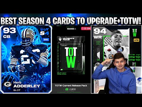 THE BEST SEASON 4 PLAYERS TO UPGRADE AND TOTW WEEK 12+13!