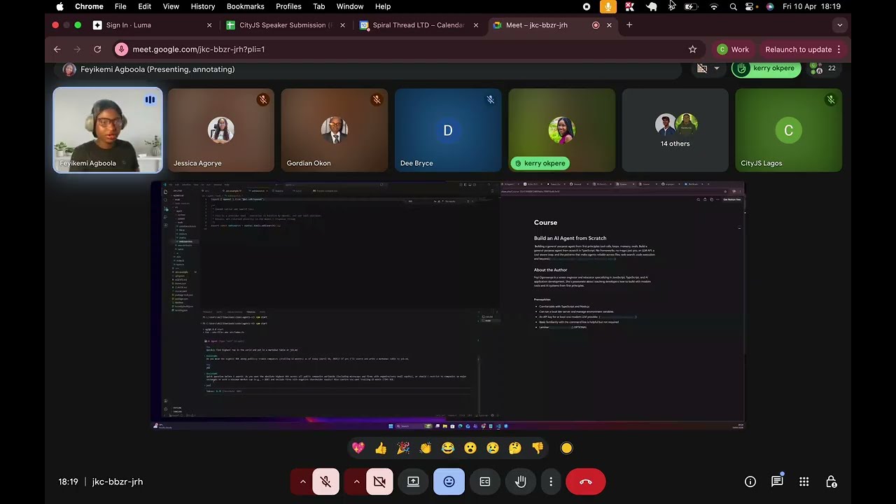Feyikemi Ogunsanya - AI Agent Fundamentals for JavaScript Developers