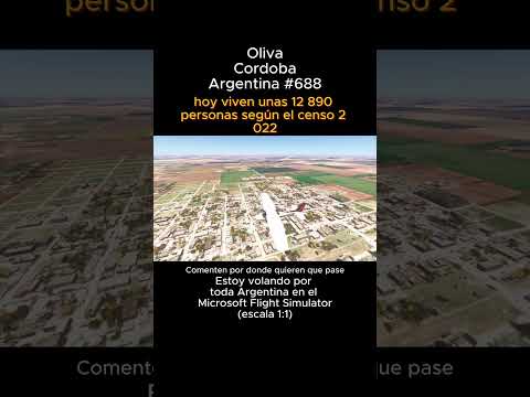 Oliva, Cordoba desde el Microsoft Flight Simulator #oliva #cordoba #msfs #joaha45 #argentina