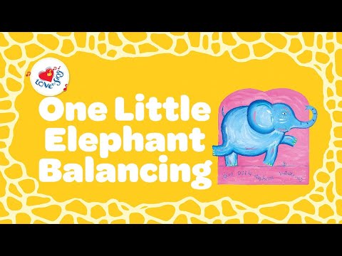 One Little Elephant Balancing | Nursery Rhyme with Lyrics